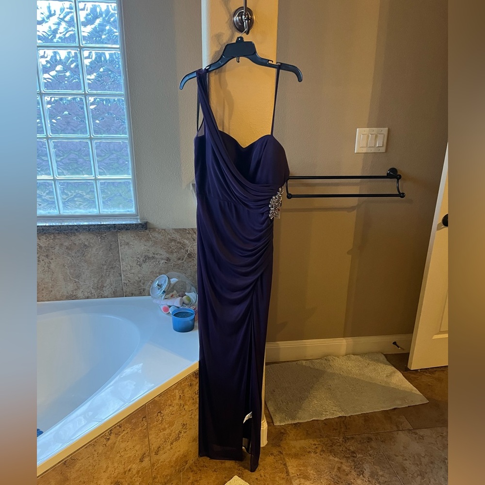 Plum colored evening gown size 8